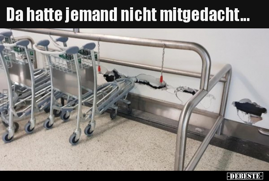 Da hatte jemand nicht mitgedacht...