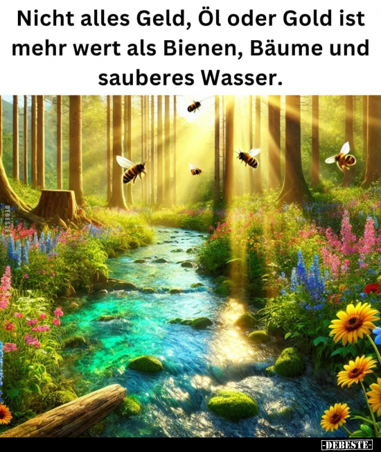 Nicht alles Geld, Öl oder Gold ist mehr wert als Bienen.. - Lustige Bilder | DEBESTE.de