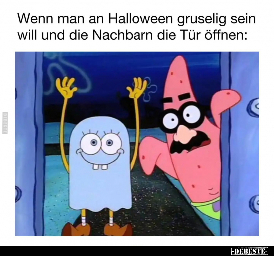Wenn man an Halloween gruselig sein will und die Nachbarn.. - Lustige Bilder | DEBESTE.de