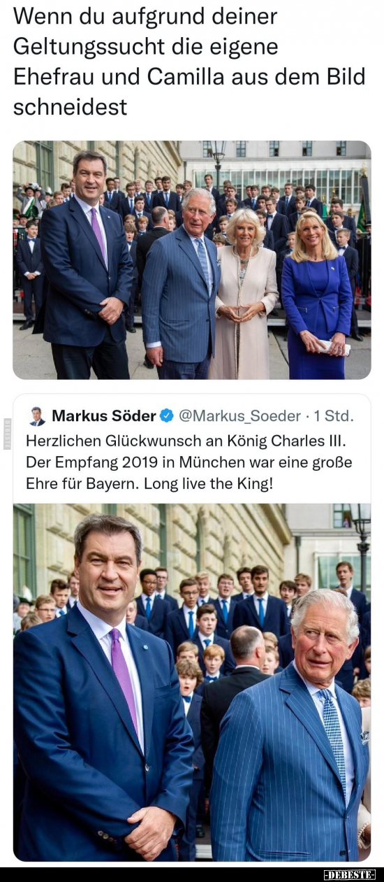 Wenn du aufgrund deiner Geltungssucht die eigene Ehefrau.. - Lustige Bilder | DEBESTE.de