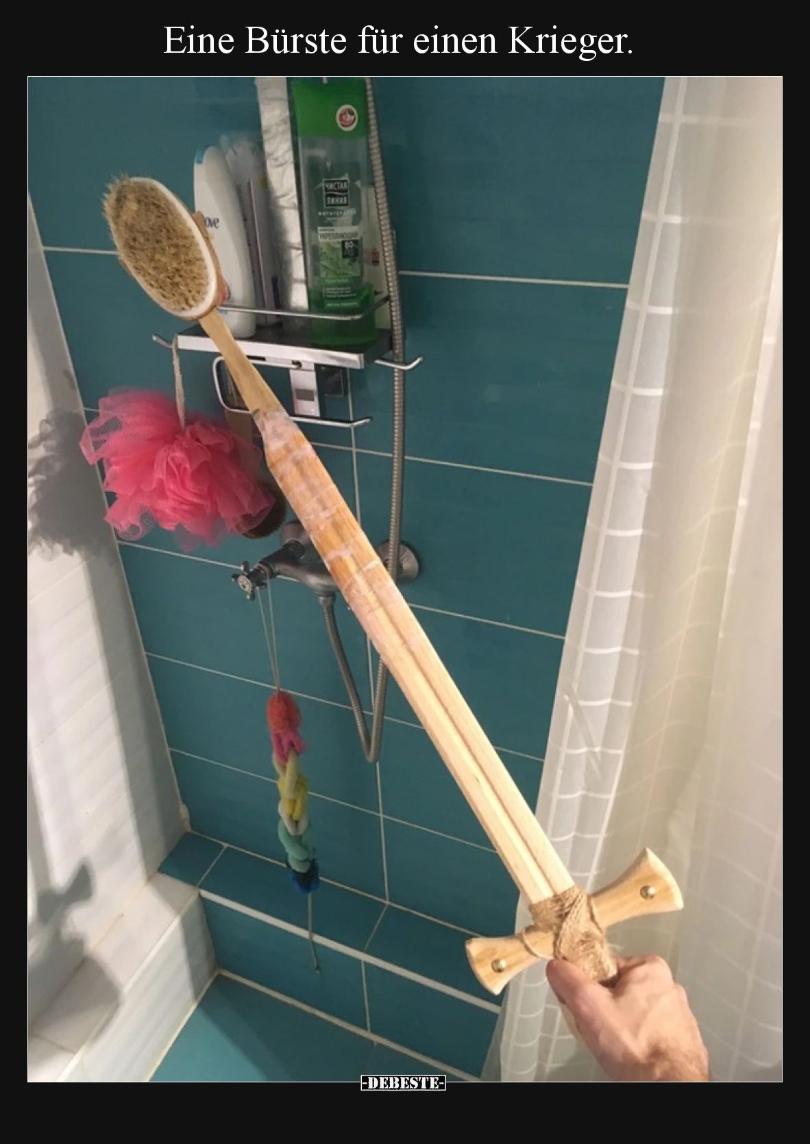 Eine Bürste für einen Krieger.