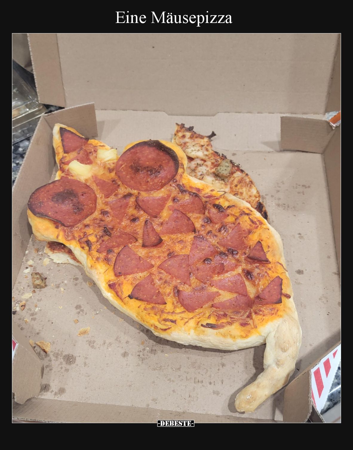 Eine Mäusepizza