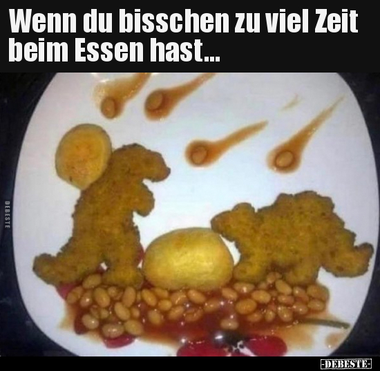 Wenn du bisschen zu viel Zeit beim Essen hast... - Lustige Bilder | DEBESTE.de