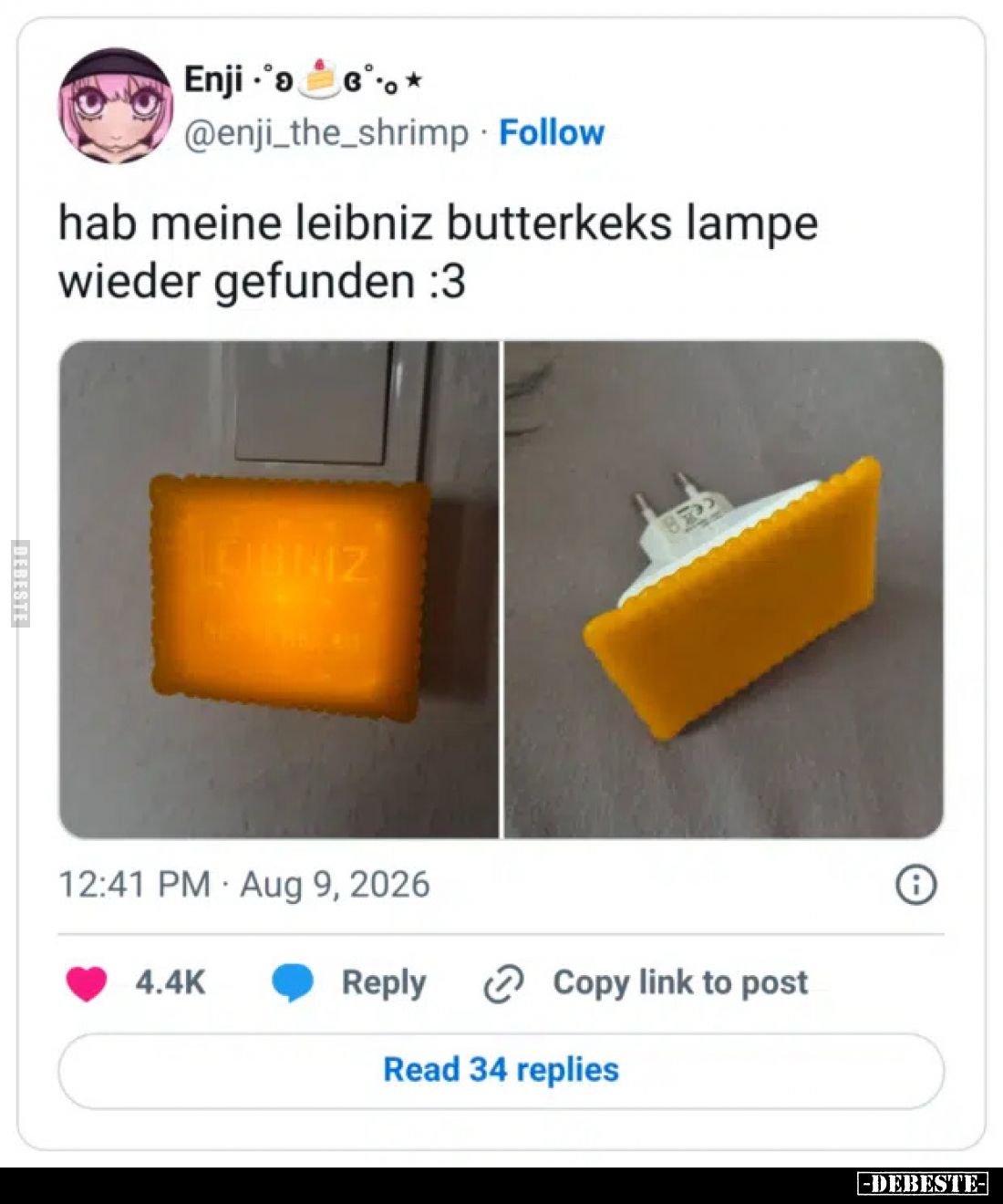 hab meine leibniz butterkeks lampe wieder gefunden :3