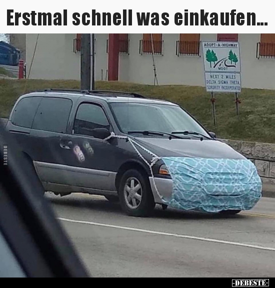 Erstmal schnell was einkaufen... - Lustige Bilder | DEBESTE.de