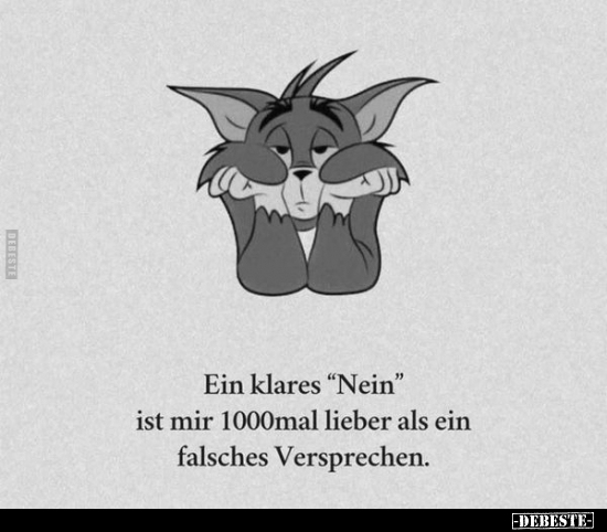 Ein klares "Nein" ist mir 1000mal lieber als ein falsches.. - Lustige Bilder | DEBESTE.de