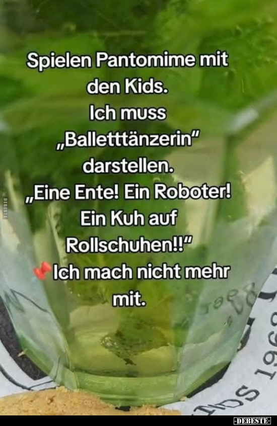 Spielen Pantomime mit den Kids.. - Lustige Bilder | DEBESTE.de