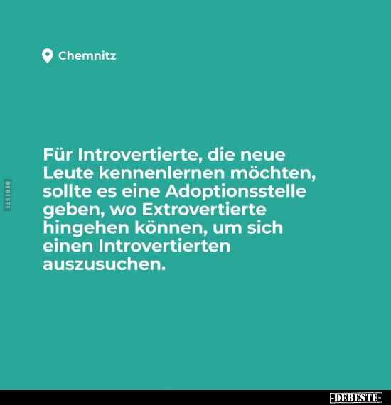 Für Introvertierte, die neue Leute kennenlernen möchten.. - Lustige Bilder | DEBESTE.de
