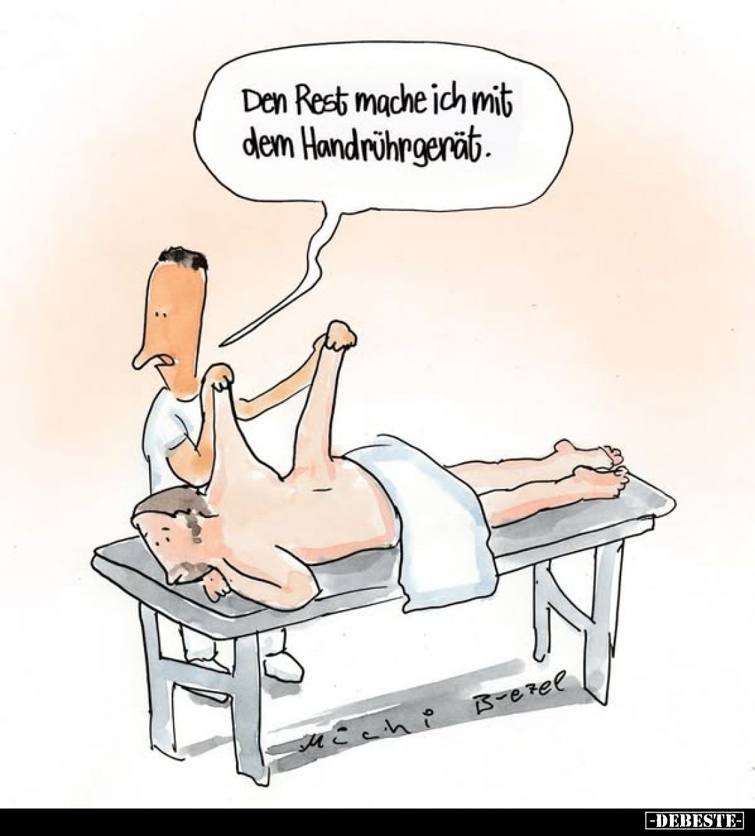 Den Rest mache ich mit dem Handrührgerät.