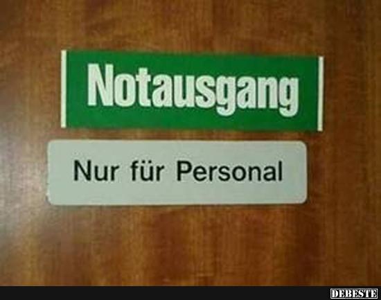 Nur für Personal.. - Lustige Bilder | DEBESTE.de