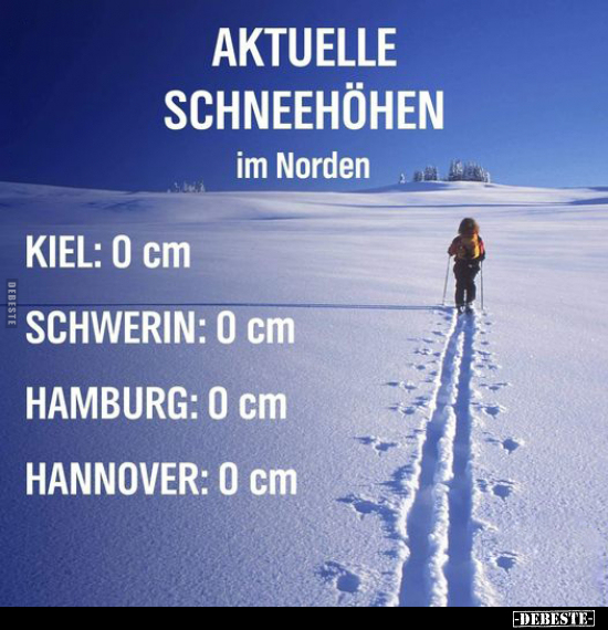Aktuelle Schneehöhen im Norden.. - Lustige Bilder | DEBESTE.de