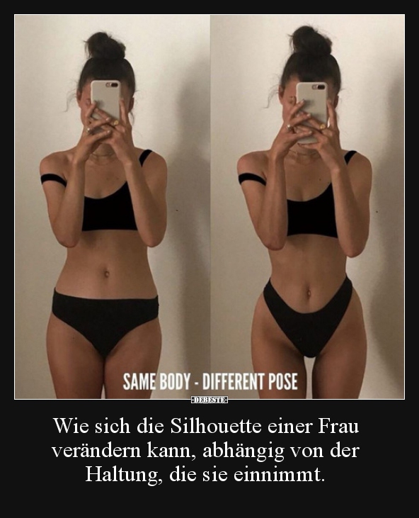 Wie sich die Silhouette einer Frau verändern kann..