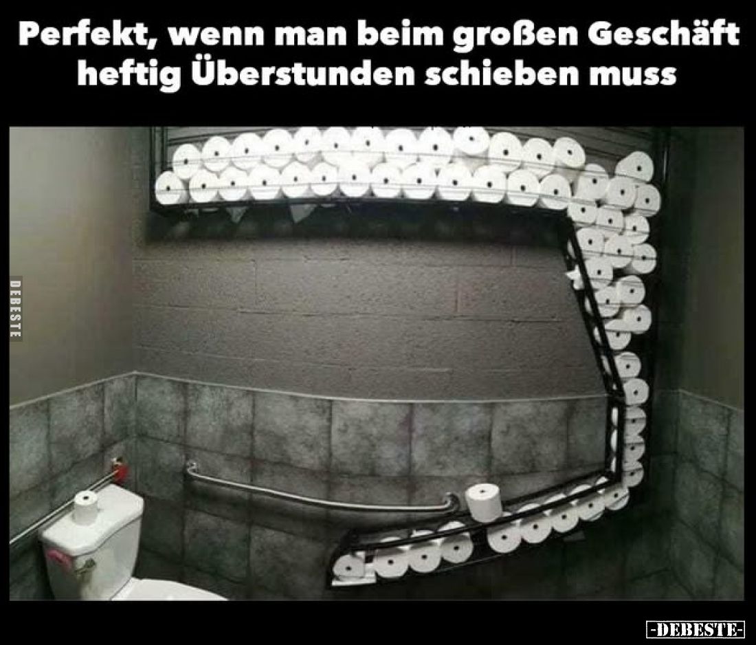 Perfekt, wenn man beim großen Geschäft
heftig Überstunden schieben muss