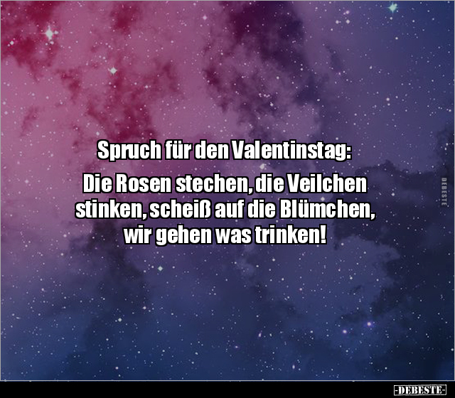 Spruch für den Valentinstag: Die Rosen stechen, die.. - Lustige Bilder | DEBESTE.de