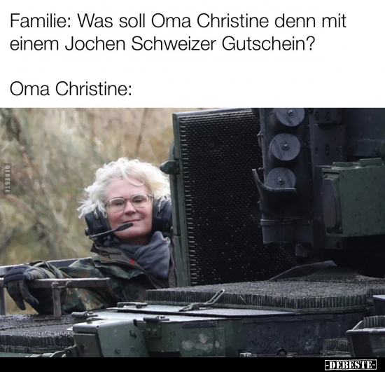 Familie: Was soll Oma Christine denn mit einem Jochen.. - Lustige Bilder | DEBESTE.de