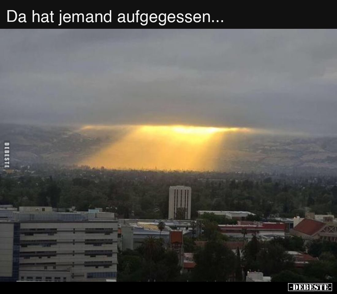 Da hat jemand aufgegessen...