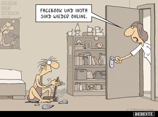Facebook und Insta sind wieder online.. - Lustige Bilder | DEBESTE.de