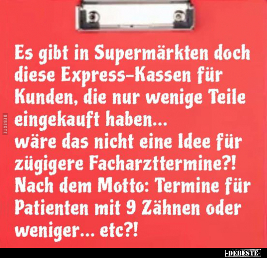 Es gibt in Supermärkten doch diese Express-Kassen für.. - Lustige Bilder | DEBESTE.de