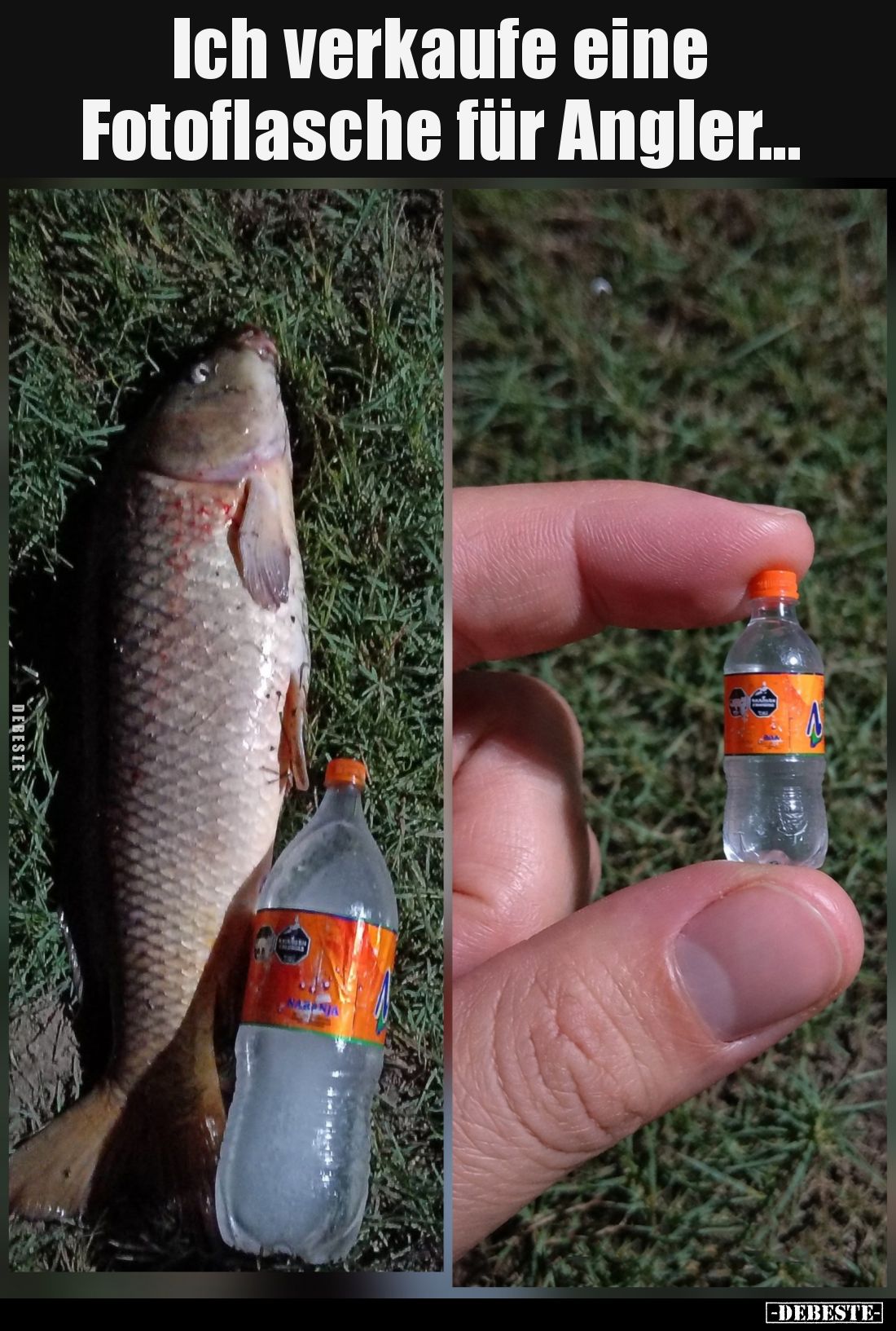 Ich verkaufe eine Fotoflasche für Angler... - Lustige Bilder | DEBESTE.de