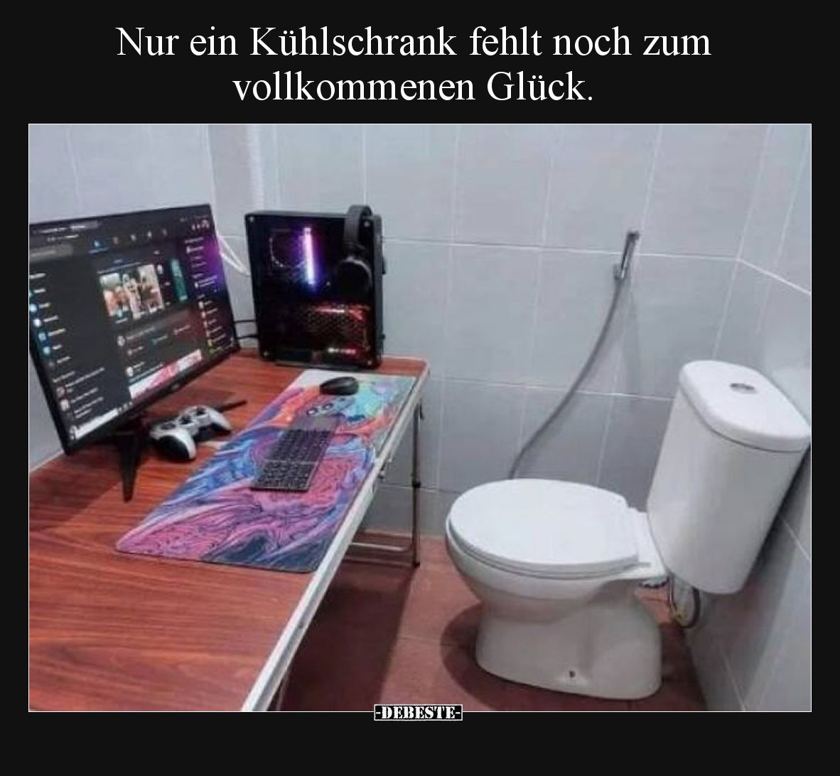 Nur ein Kühlschrank fehlt noch zum vollkommenen Glück.