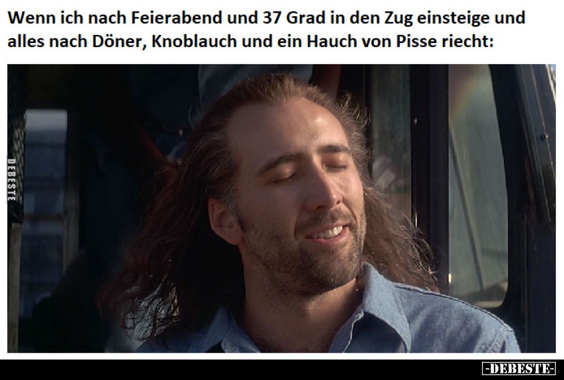 Wenn ich nach Feierabend und 37 Grad in den Zug einsteige.. - Lustige Bilder | DEBESTE.de