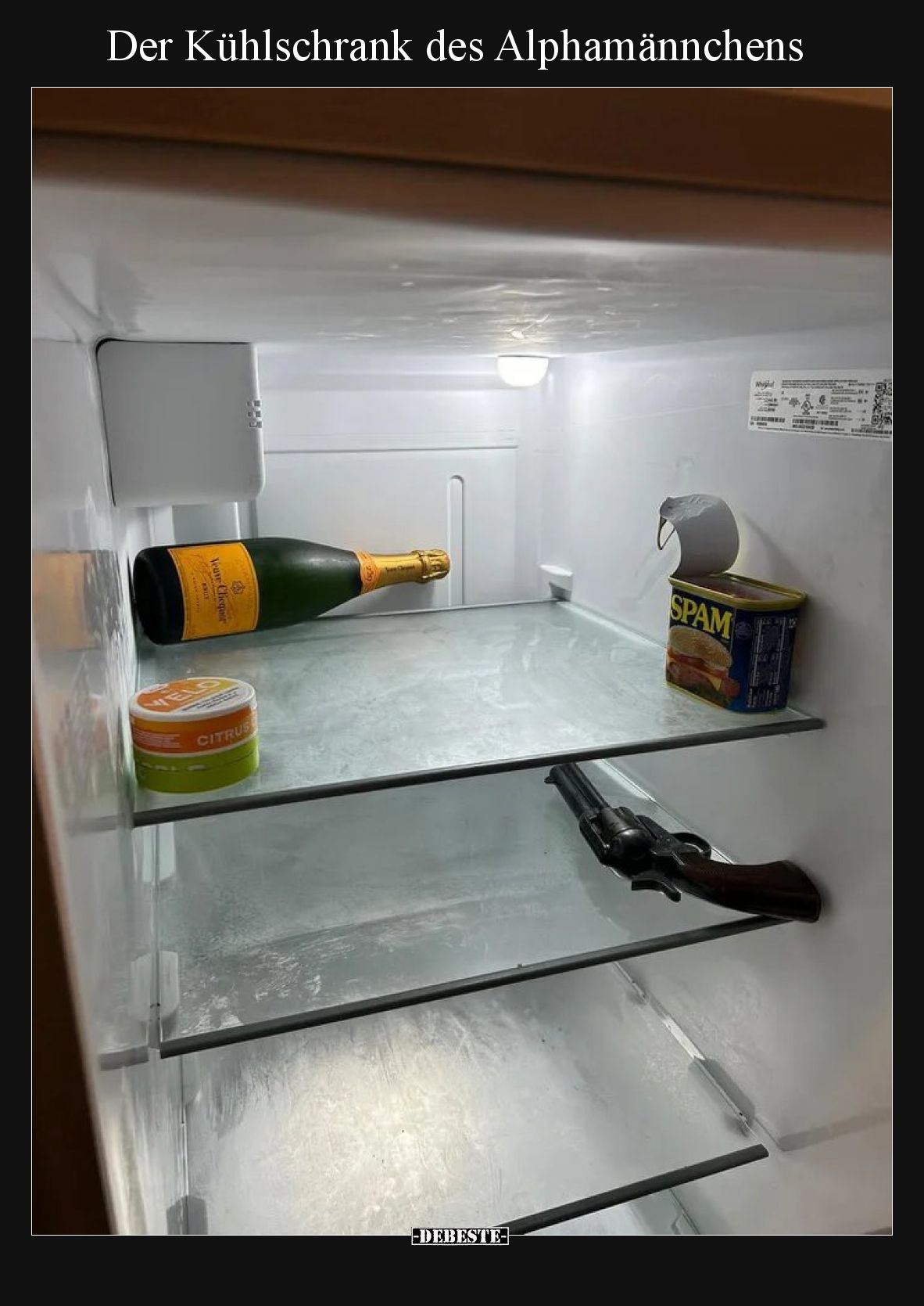 Der Kühlschrank des Alphamännchens