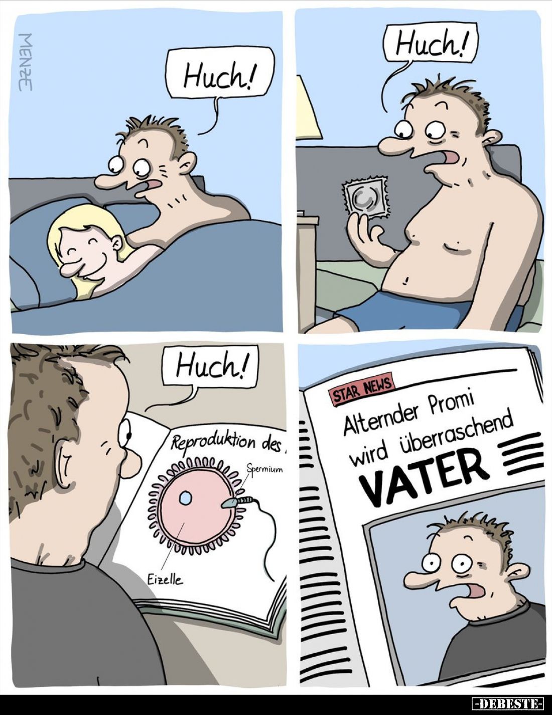Huch!
Huch!
Huch!

Alternder Promi wird überraschend VATER