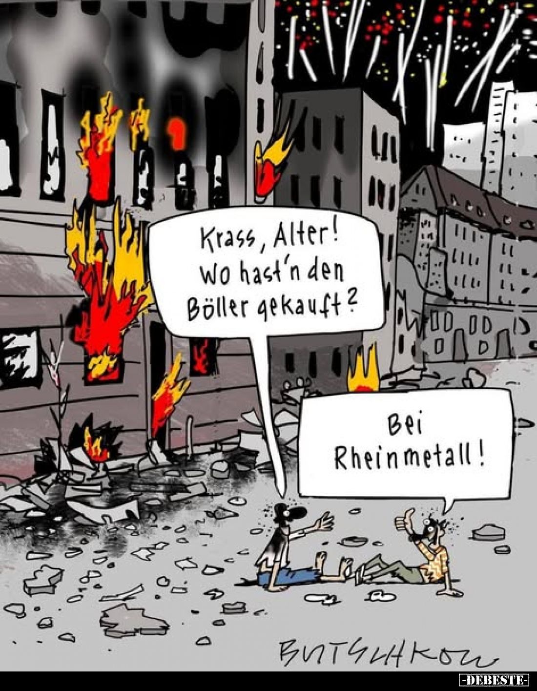 Krass, Alter! Wo hast'n den Böller gekauft?.. - Lustige Bilder | DEBESTE.de