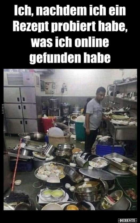 Ich, nachdem ich ein Rezept probiert habe.. - Lustige Bilder | DEBESTE.de