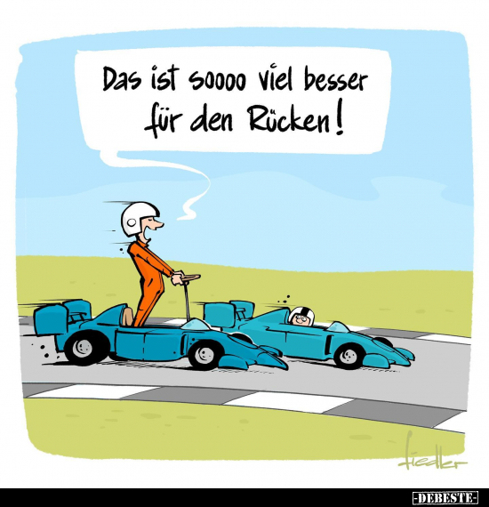 Das ist soooo viel besser für den Rücken!