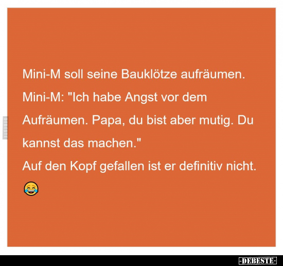 Aufräumen, Angst, Papa