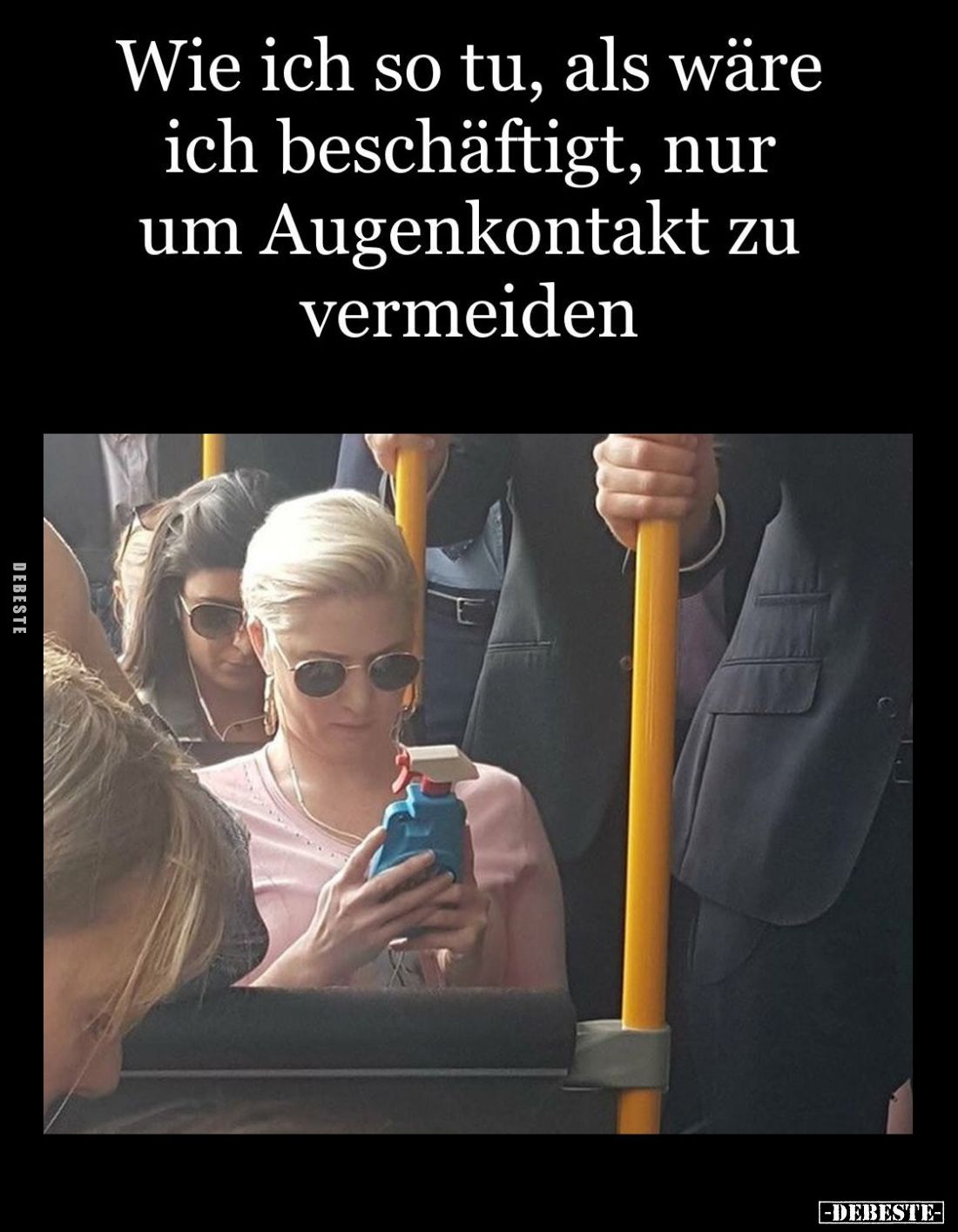 Wie ich so tu, als wäre ich beschäftigt, nur um Augenkontakt zu vermeiden.