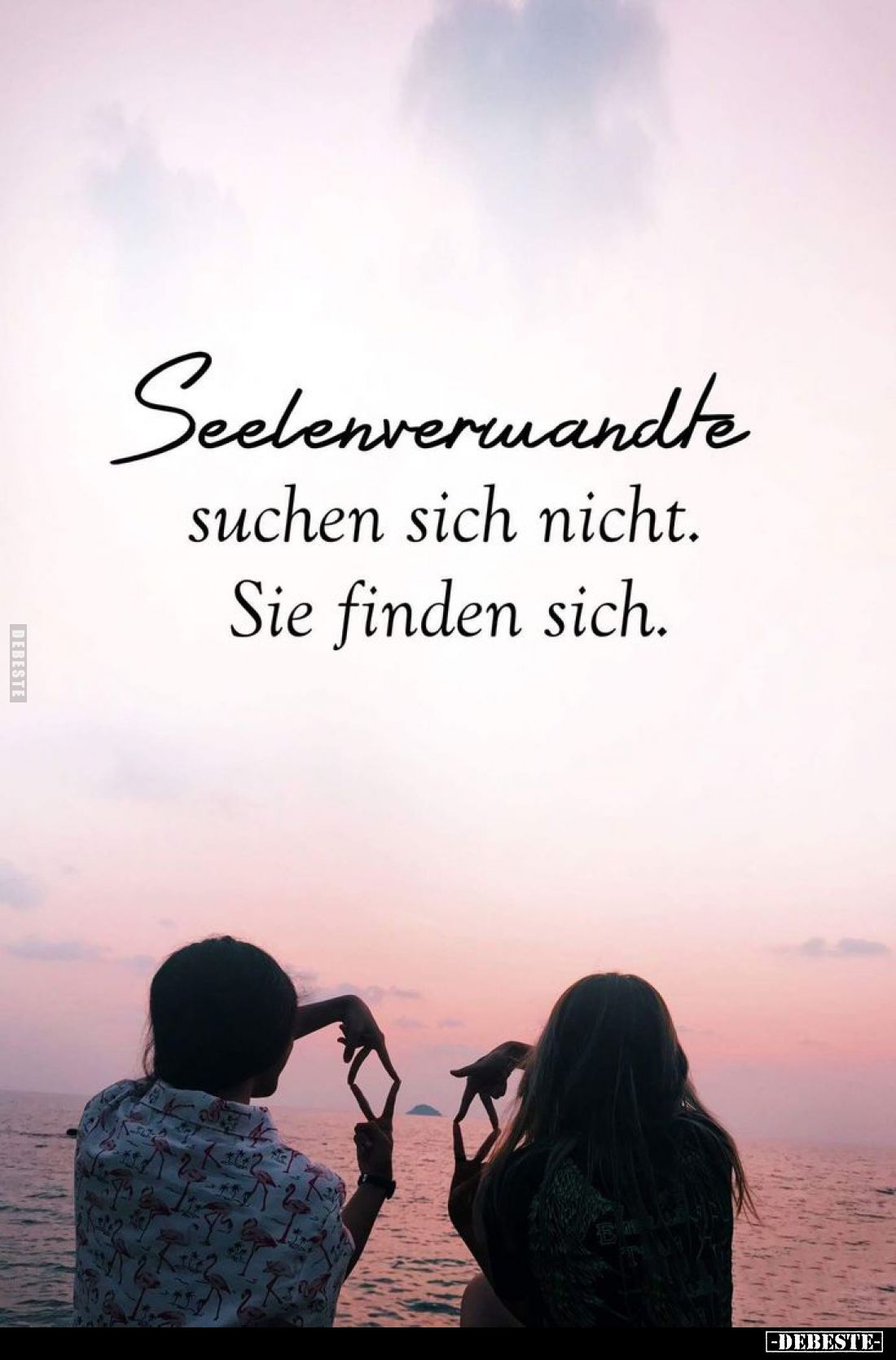 Seelenverwandte suchen sich nicht. Sie finden sich.