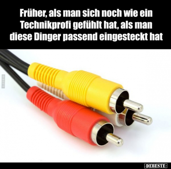 Früher, als man sich noch wie ein Technikprofi gefühlt hat.. - Lustige Bilder | DEBESTE.de