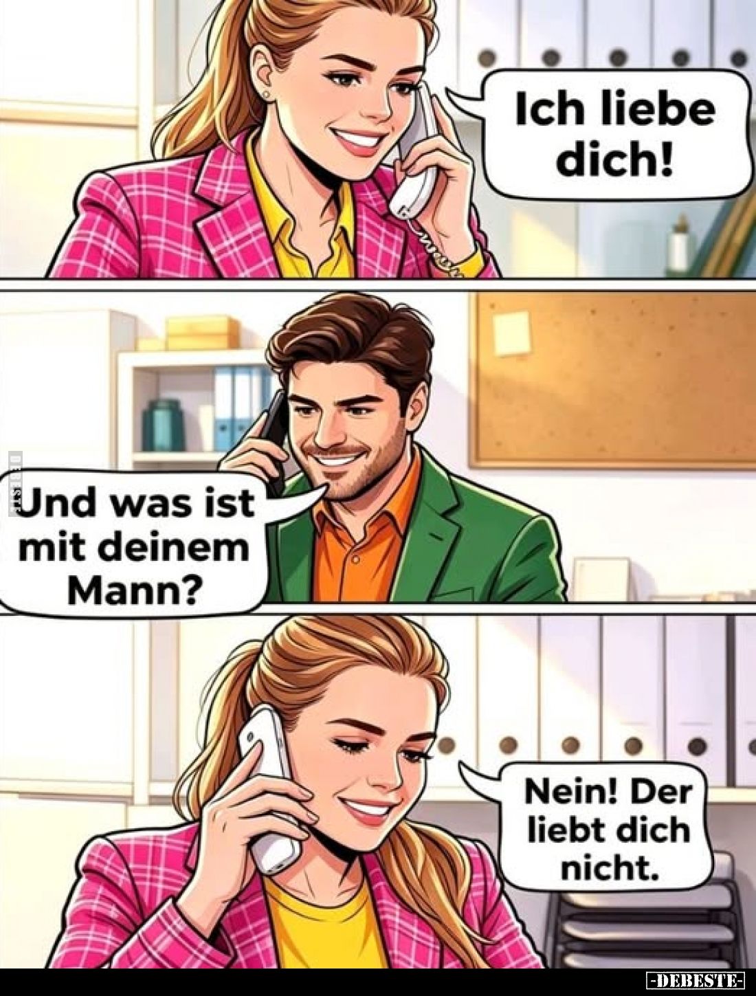 Ich liebe dich! Und was ist mit deinem Mann?.. - Lustige Bilder | DEBESTE.de