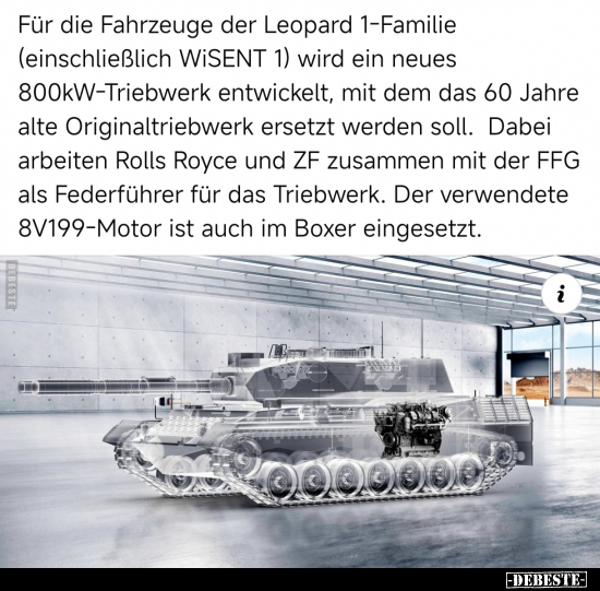 Für die Fahrzeuge der Leopard 1-Familie.. - Lustige Bilder | DEBESTE.de