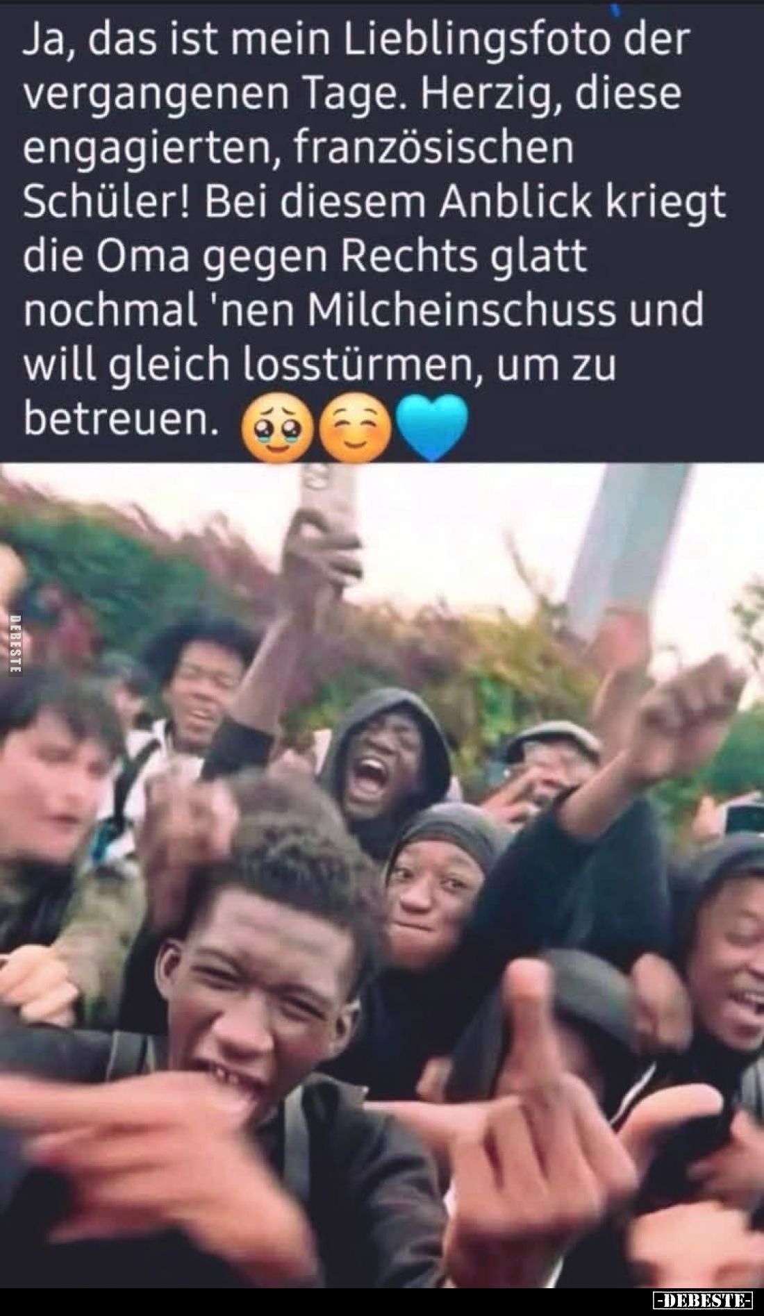 Ja, das ist mein Lieblingsfoto der vergangenen Tage.
Herzig, diese engagierten, französischen Schüler!
Bei diesem Anbli...
