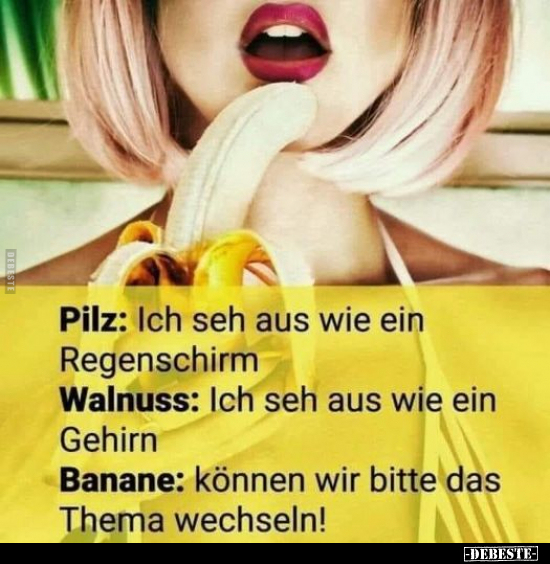 Pilz: Ich seh aus wie ein Regenschirm.. - Lustige Bilder | DEBESTE.de