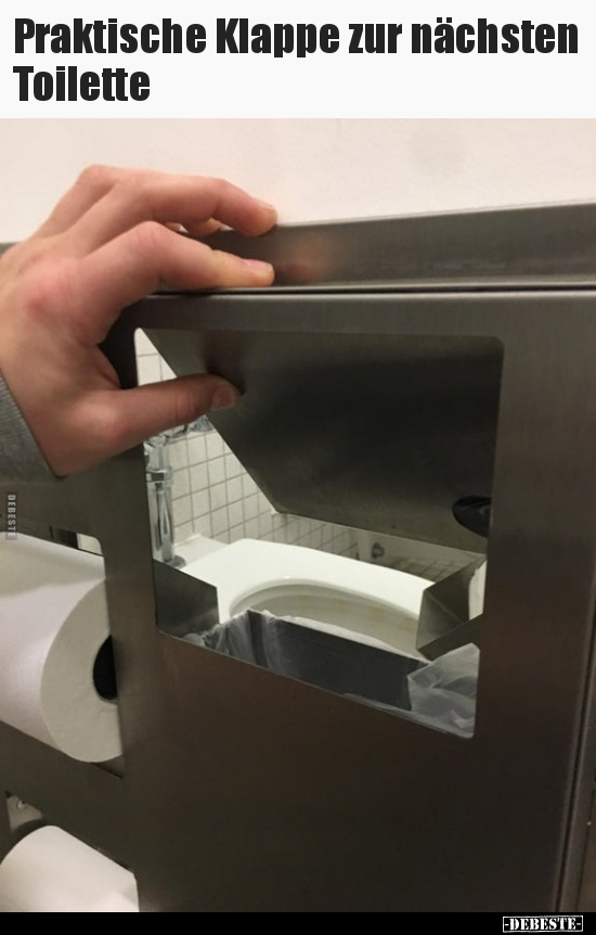 Praktische Klappe zur nächsten Toilette.. - Lustige Bilder | DEBESTE.de