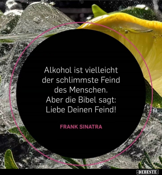 Alkohol ist vielleicht der schlimmste Feind.. - Lustige Bilder | DEBESTE.de