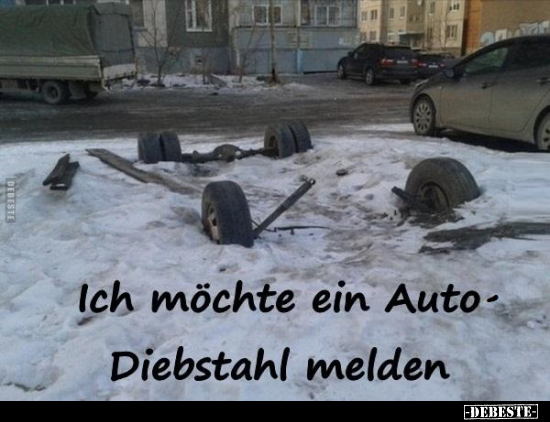 Ich möchte ein Auto-Diebstahl melden.. - Lustige Bilder | DEBESTE.de