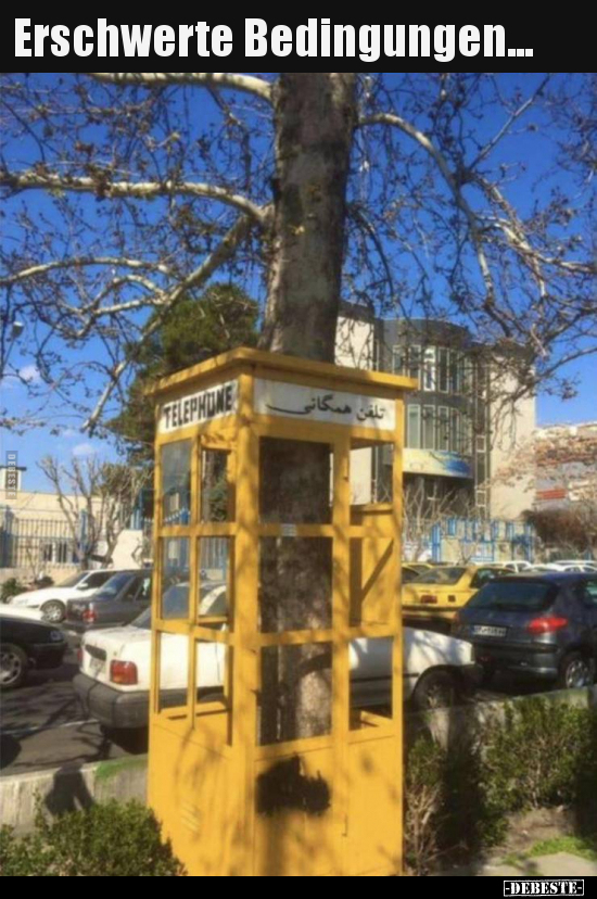 Erschwerte Bedingungen...