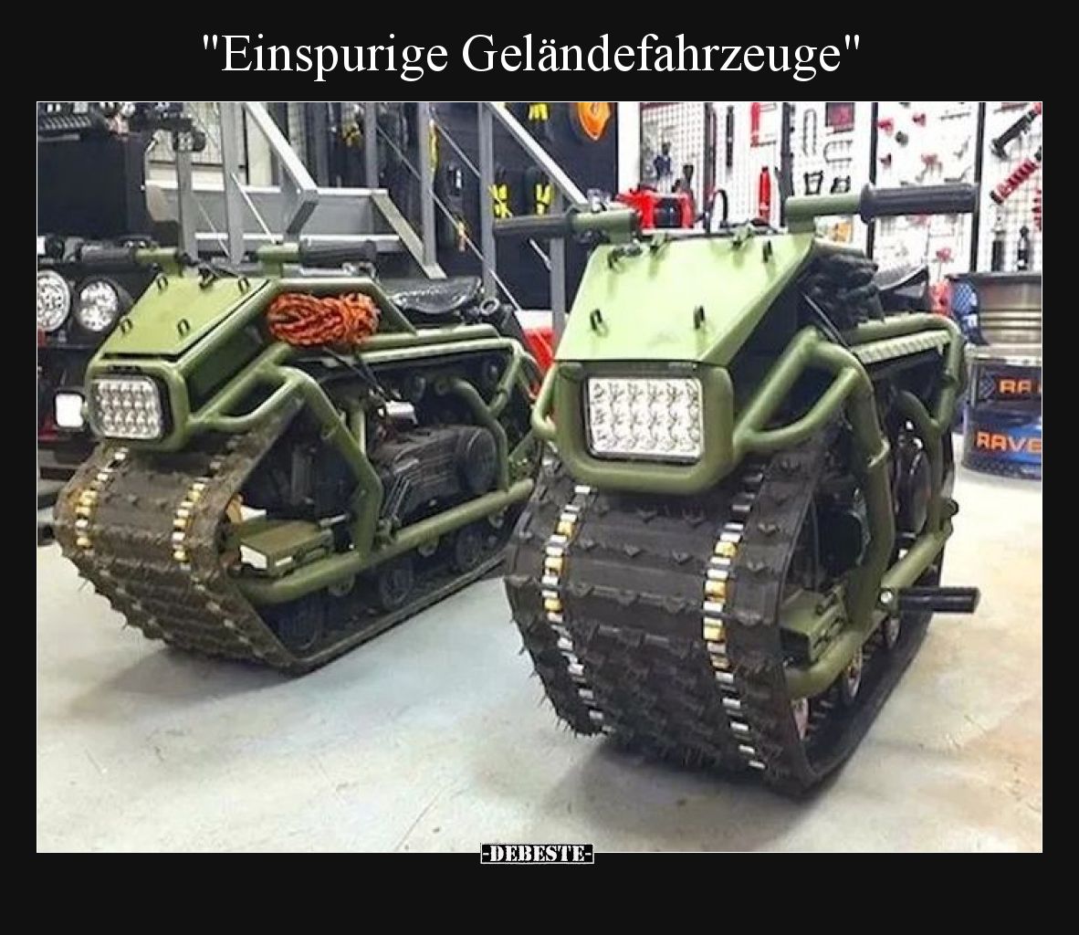 Einspurige Geländefahrzeuge