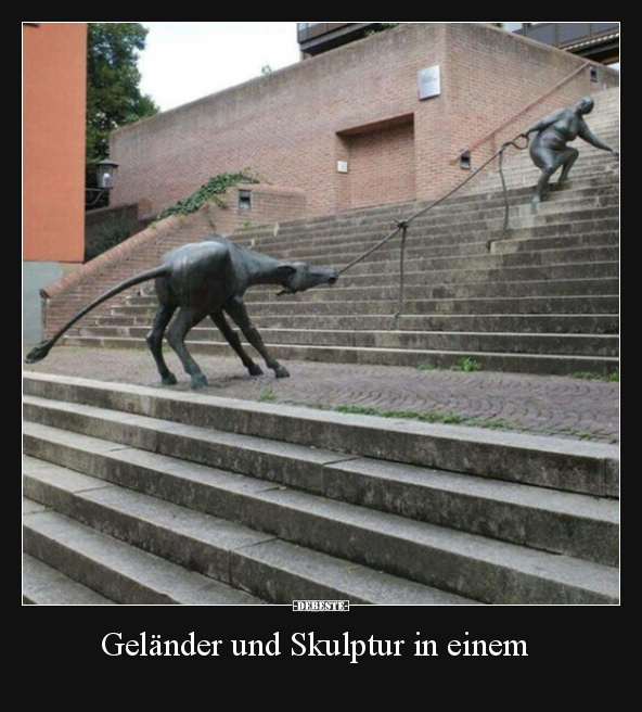 Geländer und Skulptur in einem.. - Lustige Bilder | DEBESTE.de