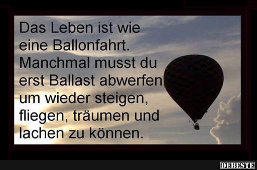 Das Leben ist wie eine Ballonfahrt.. - Lustige Bilder | DEBESTE.de