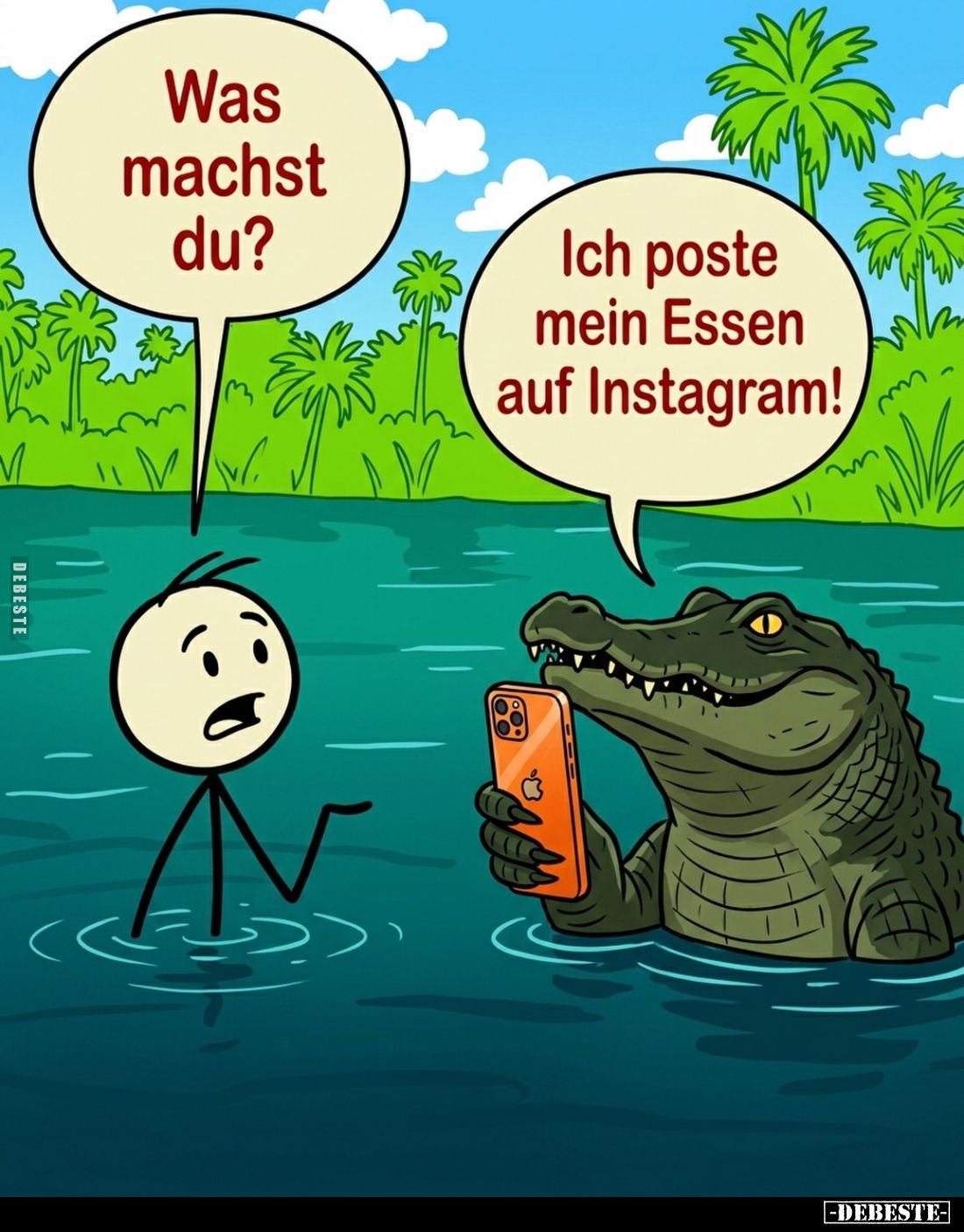 Was machst du?
-
Ich poste mein Essen auf Instagram!