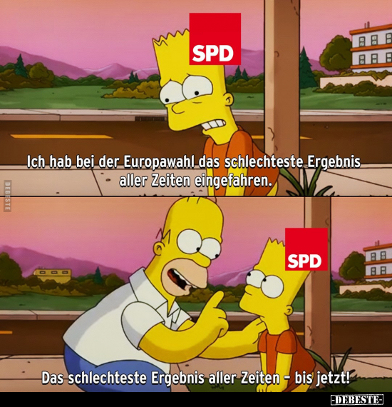SPD: Ich hab bei der Europawahl das schlechteste Ergebnis.. - Lustige Bilder | DEBESTE.de