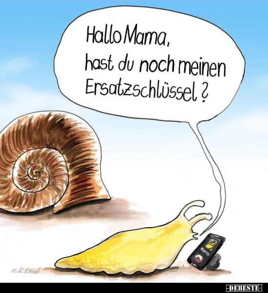 Hallo Mama, hast du noch meinen Ersatzschlüssel?.. - Lustige Bilder | DEBESTE.de
