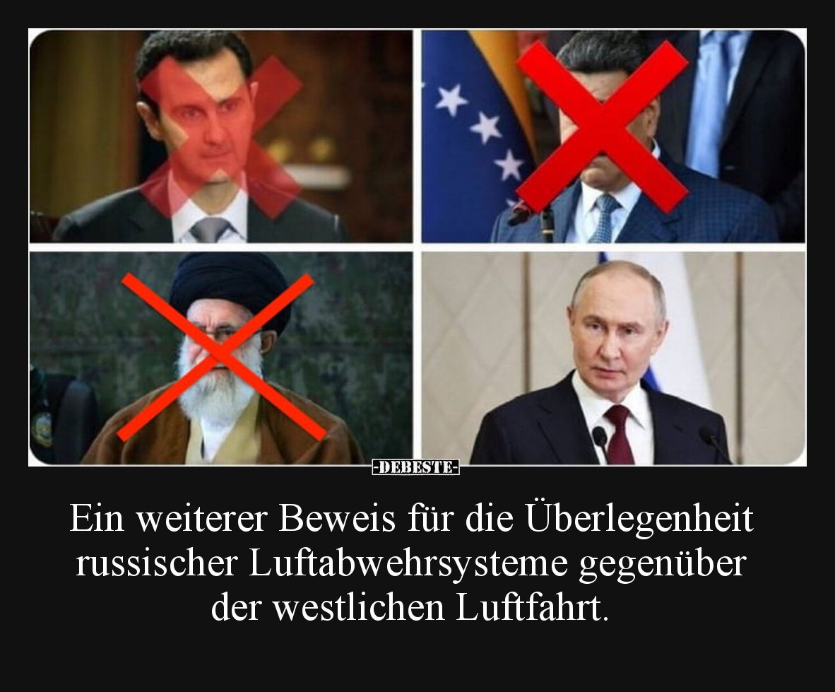 Ein weiterer Beweis für die Überlegenheit russischer Luftabwehrsysteme gegenüber der westlichen Luftfahrt.