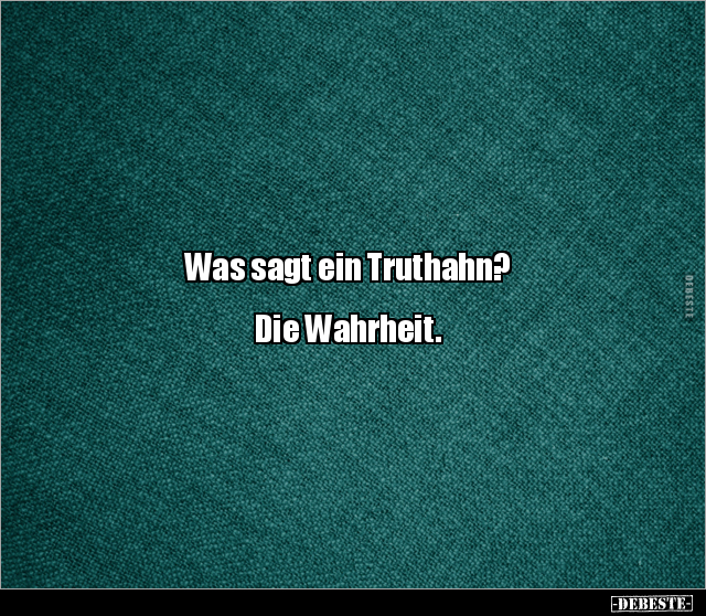 Was sagt ein Truthahn?.. - Lustige Bilder | DEBESTE.de